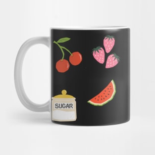 Y2k Coquette Berry Design Sticker Pack Mug